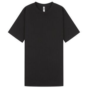 Casual Classics Unisex Adult Interlock Tall and Slim T-Shirt / Black